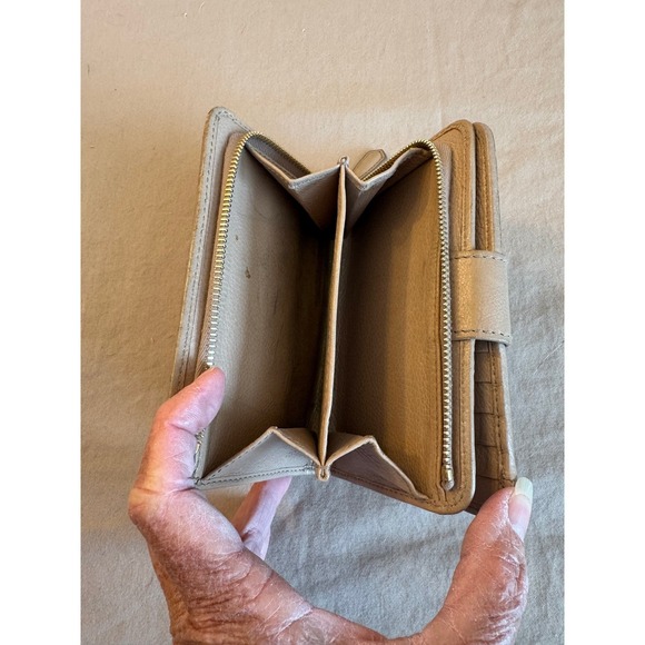 Prada Leather Wallet Bow Authentic Zip Around Coin Purse Original Box - Picture 9 of 13